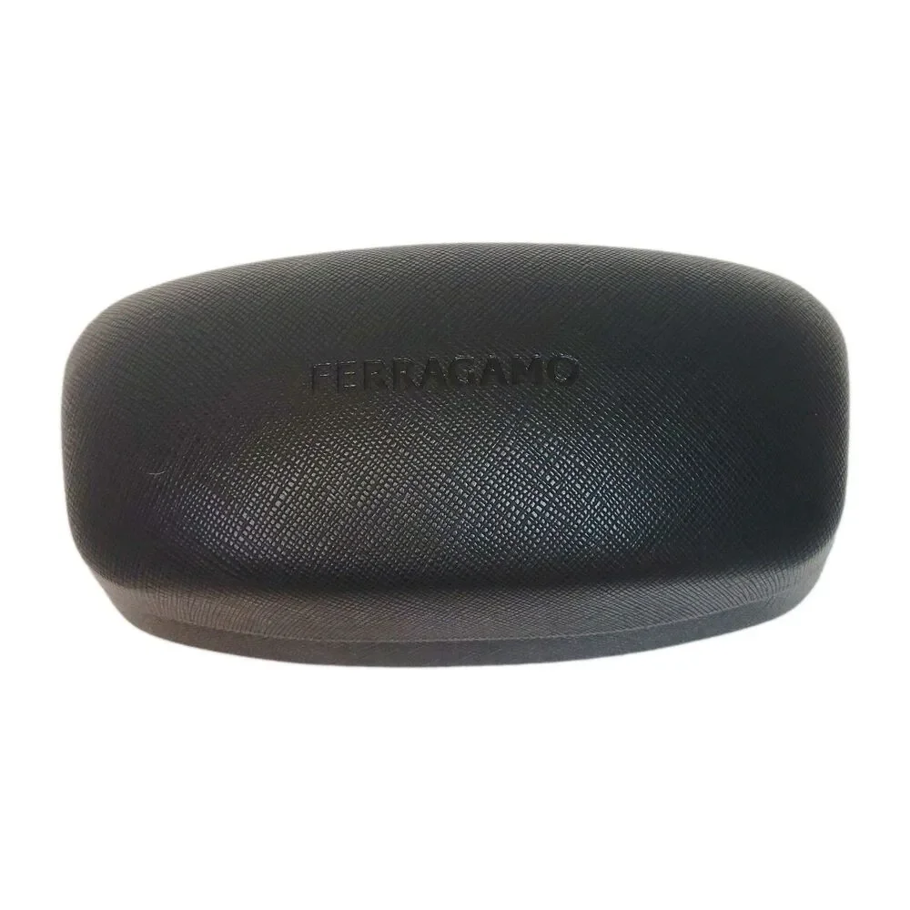 Ferragamo Black Hard Shell Eyeglasses Sunglasses Case Large Excellent Condition